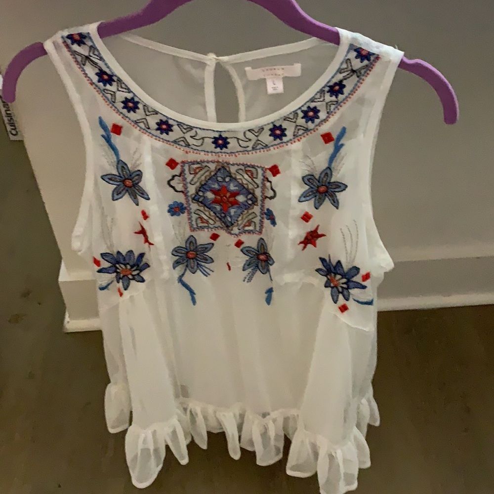 Lauren Conrad Pretty, Sleeveless Sexy Shirt & Shell for 4th of July Festivities